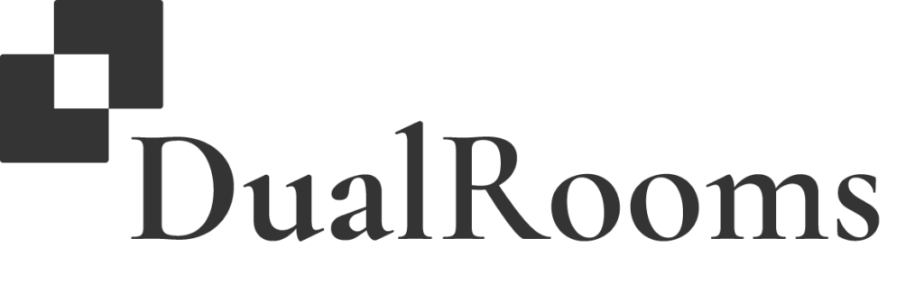 DualRooms Logo mit den Quadraten